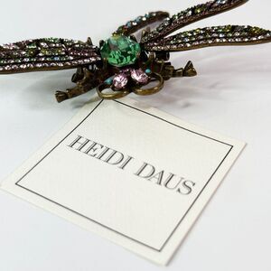 Vintage | Heidi Daus | Trembling Brilliance | Green | Dragonfly Crystal Pin
